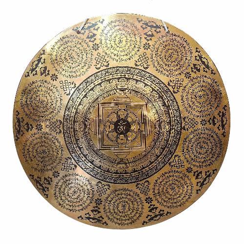 Gong, Tibetan [handmade], Wind Gong, Flat Gong