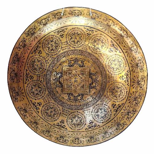 Gong, Tibetan [handmade], Wind Gong, Flat Gong