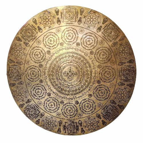 Gong, Tibetan [handmade], Wind Gong, Flat Gong