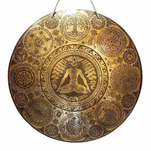 Gong, Tibetan [handmade], Wind Gong, Flat Gong