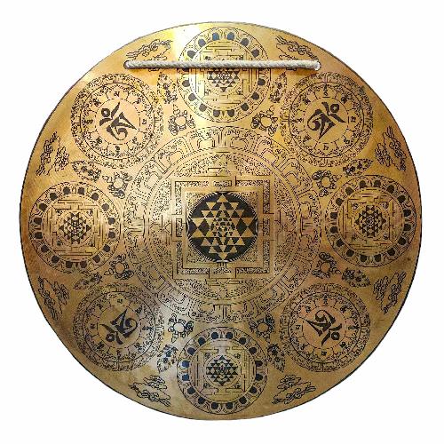 Gong, Tibetan [handmade], Wind Gong, Flat Gong