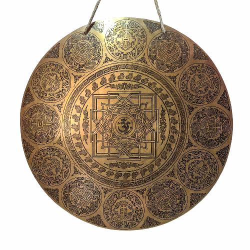 Gong, Tibetan [handmade], Wind Gong, Flat Gong