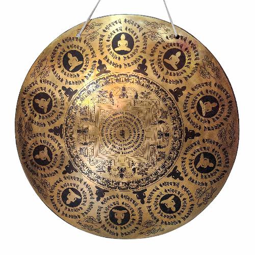 Gong, Tibetan [handmade], Wind Gong, Flat Gong