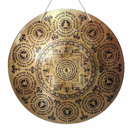 Gong, Tibetan [handmade], Wind Gong, Flat Gong