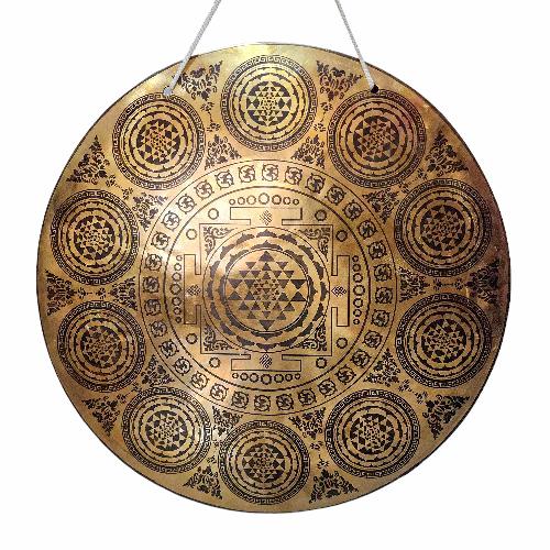 Gong, Tibetan [handmade], Wind Gong, Flat Gong