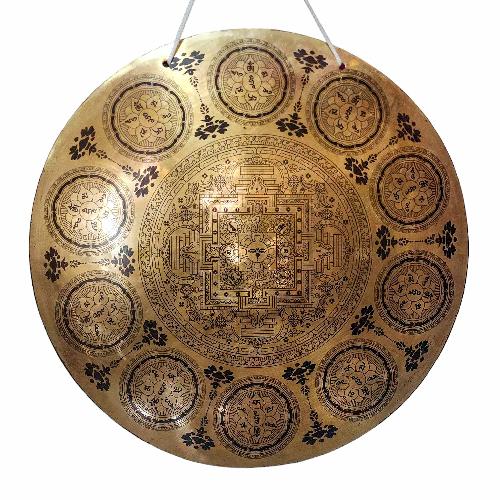 Gong, Tibetan [handmade], Wind Gong, Flat Gong