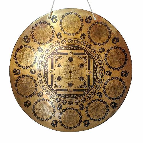 Gong, Tibetan [handmade], Wind Gong, Flat Gong