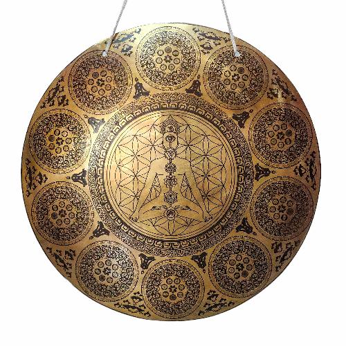 Gong, Tibetan [handmade], Wind Gong, Flat Gong