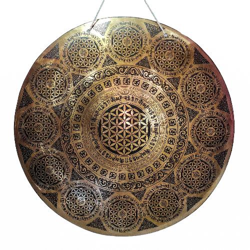 Gong, Tibetan [handmade], Wind Gong, Flat Gong