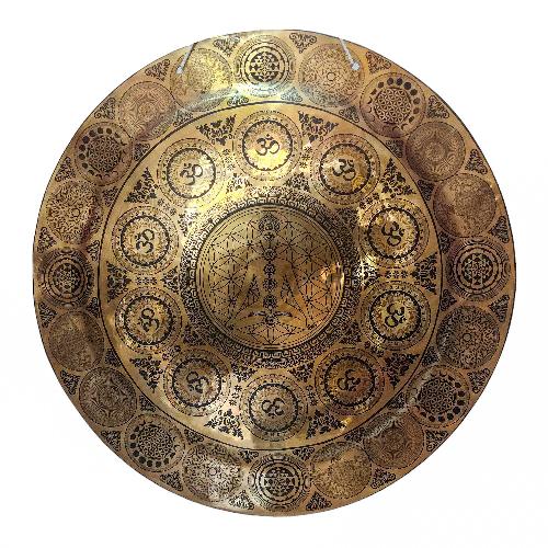 Gong, Tibetan [handmade], Wind Gong, Flat Gong