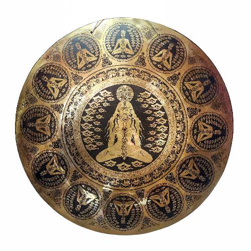 Gong, Tibetan [handmade], Wind Gong, Flat Gong