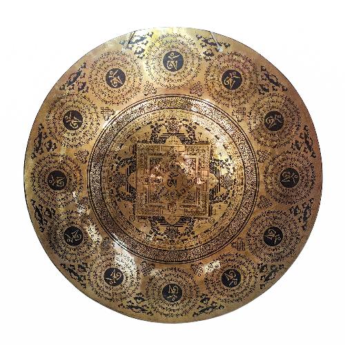 Gong, Tibetan [handmade], Wind Gong, Flat Gong