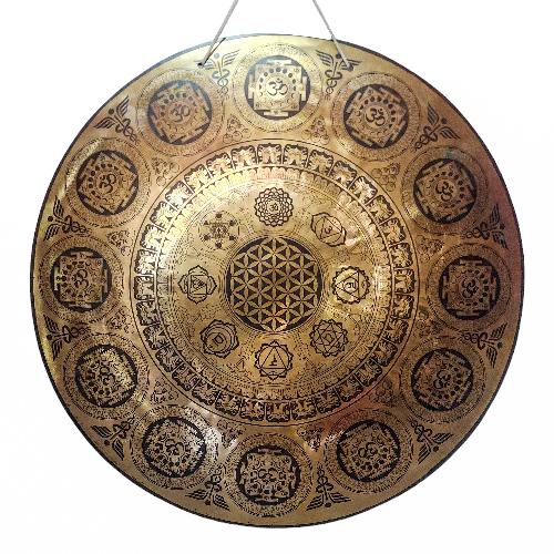 Gong, Tibetan [handmade], Wind Gong, Flat Gong