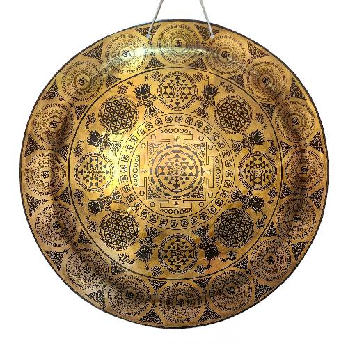 Gong, Tibetan [handmade], Wind Gong, Flat Gong