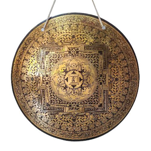 Gong, Tibetan [handmade], Wind Gong, Flat Gong