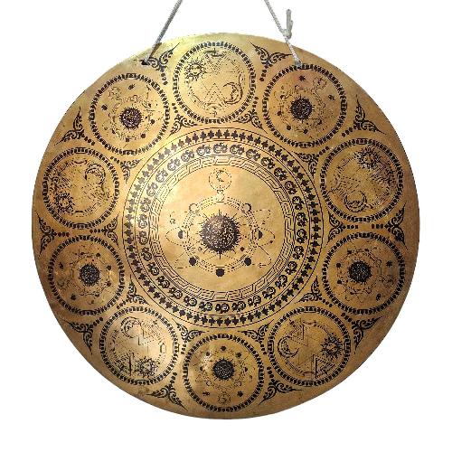 Gong, Tibetan [handmade], Wind Gong, Flat Gong