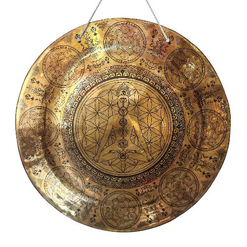 Gong, Tibetan [handmade], Wind Gong, Flat Gong