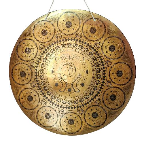 Gong, Tibetan [handmade], Wind Gong, Flat Gong