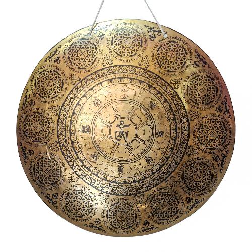 Gong, Tibetan [handmade], Wind Gong, Flat Gong