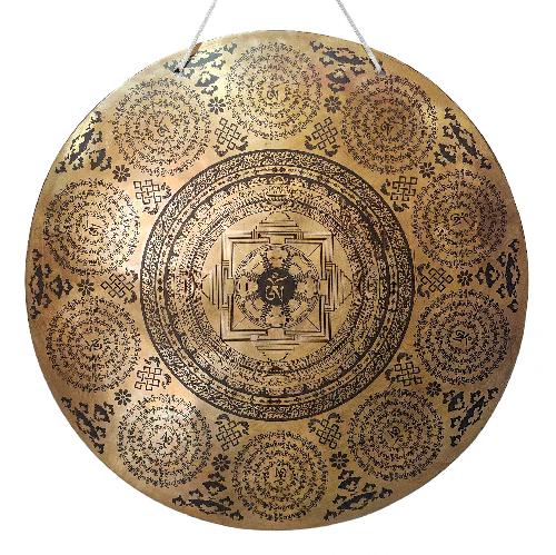 Gong, Tibetan [handmade], Wind Gong, Flat Gong