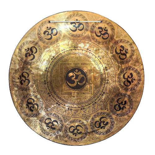 Gong, Tibetan [handmade], Wind Gong, Flat Gong