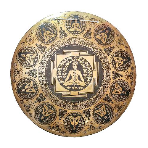 Gong, Tibetan [handmade], Wind Gong, Flat Gong