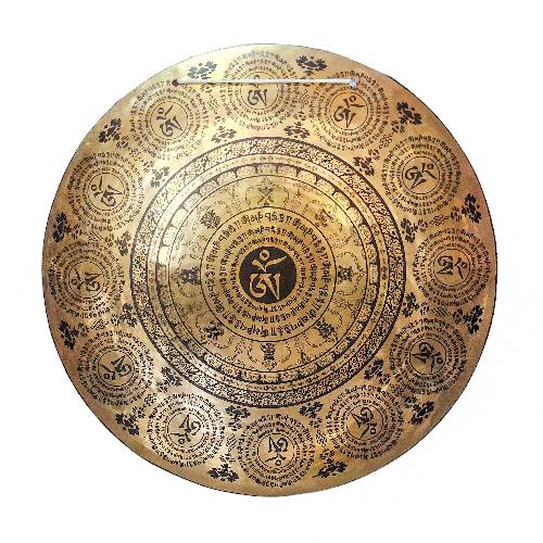 Gong, Tibetan [handmade], Wind Gong, Flat Gong