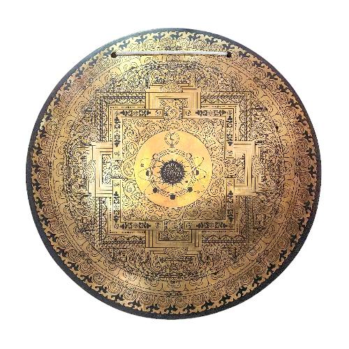 Gong, Tibetan [handmade], Wind Gong, Flat Gong