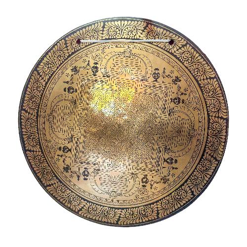 Gong, Tibetan [handmade], Wind Gong, Flat Gong