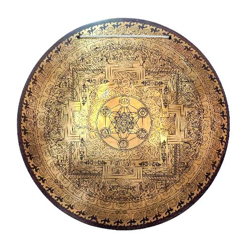 Gong, Tibetan [handmade], Wind Gong, Flat Gong