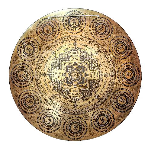 Gong, Tibetan [handmade], Wind Gong, Flat Gong