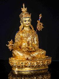 [padmasambhava], Buddhist Handmade Statue, [full Gold Plated], [face Painted]