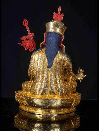 [padmasambhava], Buddhist Handmade Statue, [full Gold Plated], [face Painted]