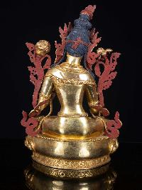 [white Tara], Buddhist Handmade Statue, [full Gold Plated], [face Painted]