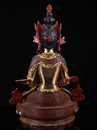 [aparimita], Buddhist Handmade Statue, [full Gold Plated], [face Painted]