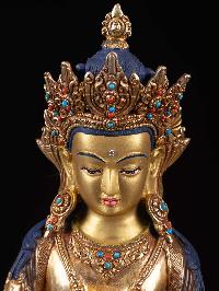 [chenrezig], Buddhist Handmade Statue, [full Gold Plated], [face Painted]