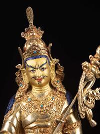 [padmasambhava], Buddhist Handmade Statue, [full Gold Plated], [face Painted]