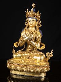 [vajradhara], Buddhist Handmade Statue, [full Gold Plated], [face Painted]