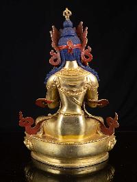 [vajradhara], Buddhist Handmade Statue, [full Gold Plated], [face Painted]