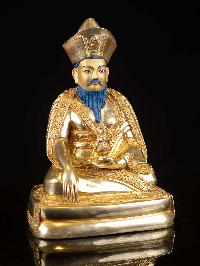 [zhabdrung Rinpoche], Buddhist Handmade Statue, [full Gold Plated], [face Painted]