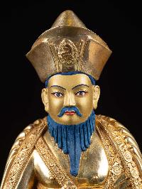 [zhabdrung Rinpoche], Buddhist Handmade Statue, [full Gold Plated], [face Painted]