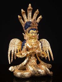 [naga Kanya], Buddhist Handmade Statue, [full Gold Plated], [face Painted]