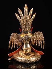 [naga Kanya], Buddhist Handmade Statue, [full Gold Plated], [face Painted]