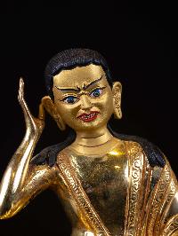 [milarepa], Buddhist Handmade Statue, [full Gold Plated], [face Painted]