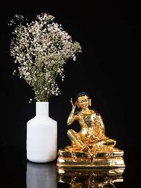 [milarepa], Buddhist Handmade Statue, [full Gold Plated], [face Painted]