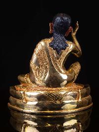 [milarepa], Buddhist Handmade Statue, [full Gold Plated], [face Painted]