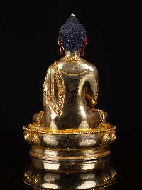 [shakyamuni Buddha], Buddhist Handmade Statue, [full Gold Plated], [face Painted]