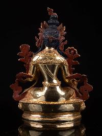 [green Tara], Buddhist Handmade Statue, [full Gold Plated], [face Painted]