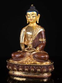 [amitabha Buddha], Buddhist Handmade Statue, [full Gold Plated], [face Painted]