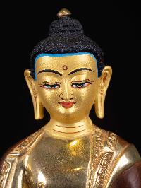 [amitabha Buddha], Buddhist Handmade Statue, [full Gold Plated], [face Painted]